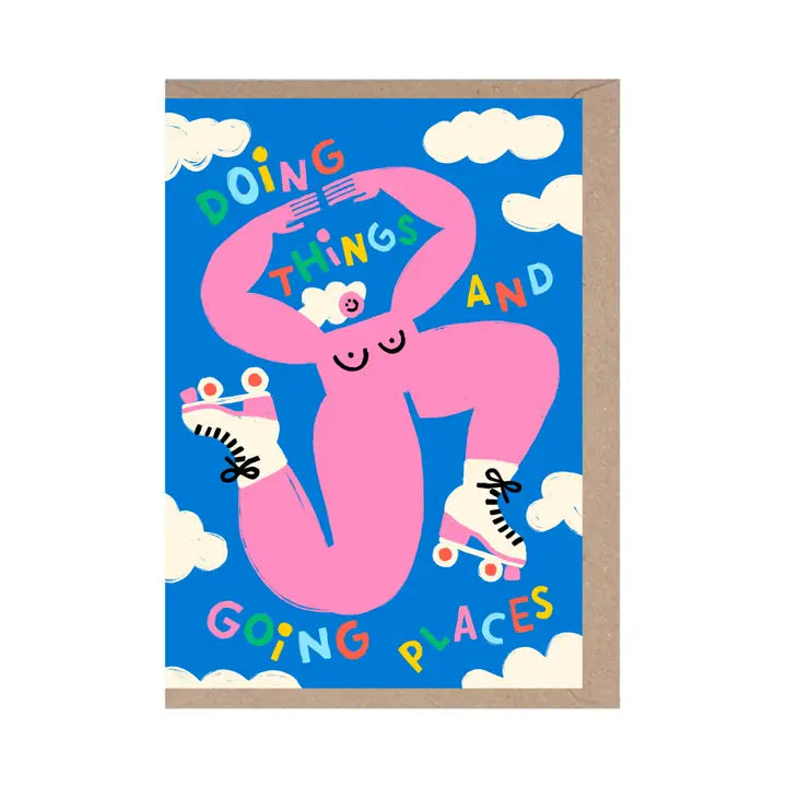 Doing Things and Going Places Friendship Card by penny black