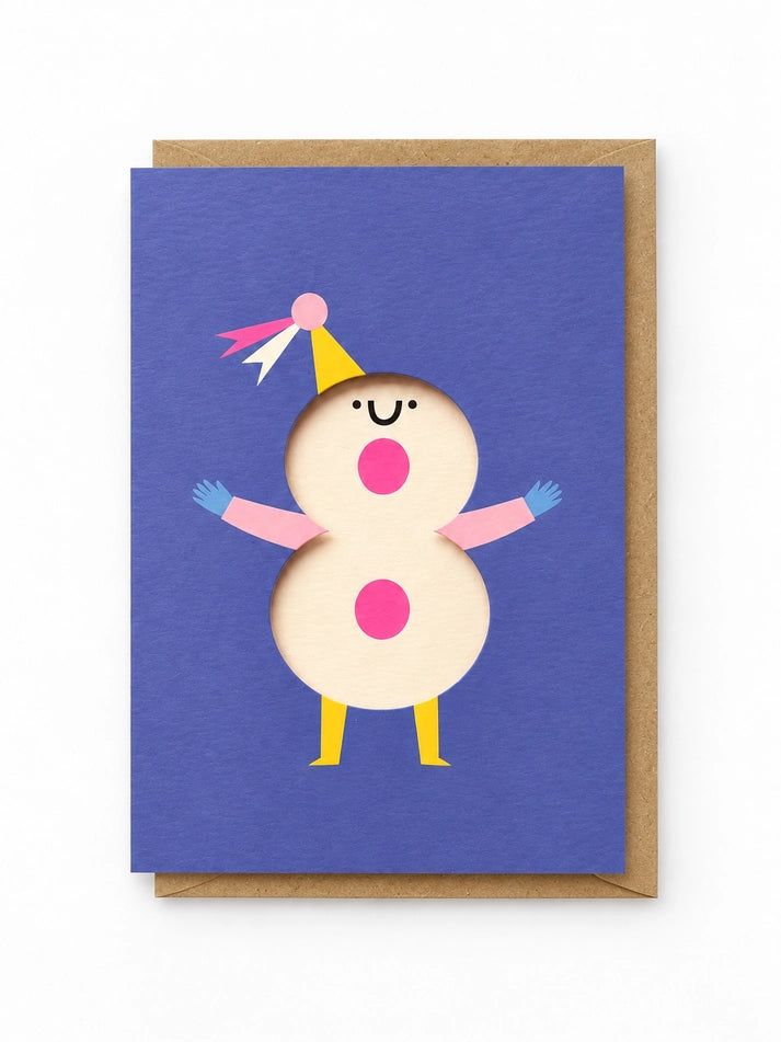 Number Eight Cute Cut Out Eighth Birthday Card
