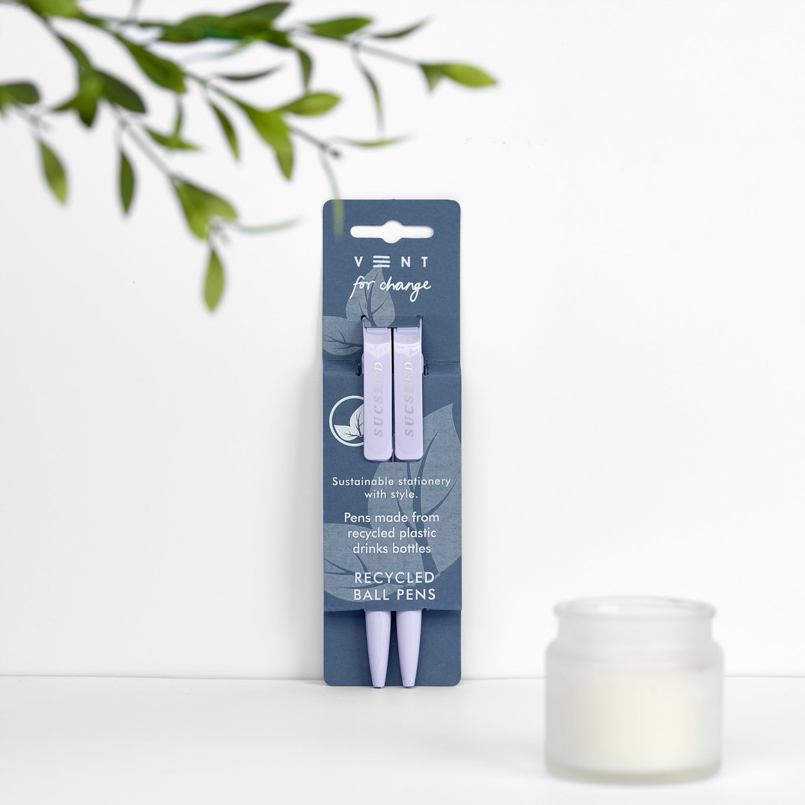 Sucseed Recycled Pen Set 2 Pk in lavender by penny black