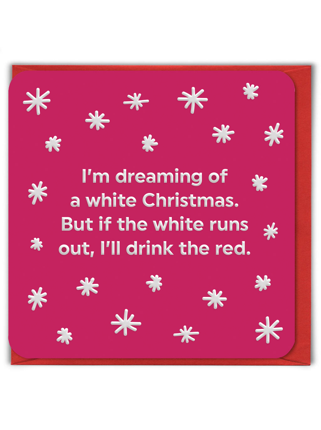 If White Runs Out Funny Christmas Card by penny black