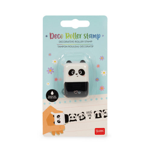 Panda Black Ink Deco Roller Stamp By Penny Black