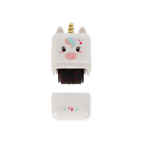 Unicorn Fuschia Ink Deco Roller Stamp By Penny Black