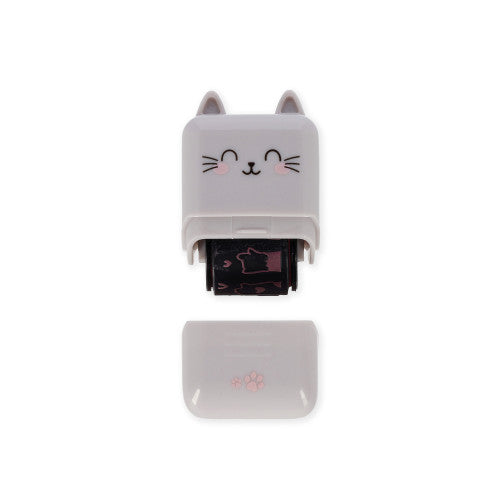 Kitty Cat Pink Ink Deco Roller Stamp By Penny Black