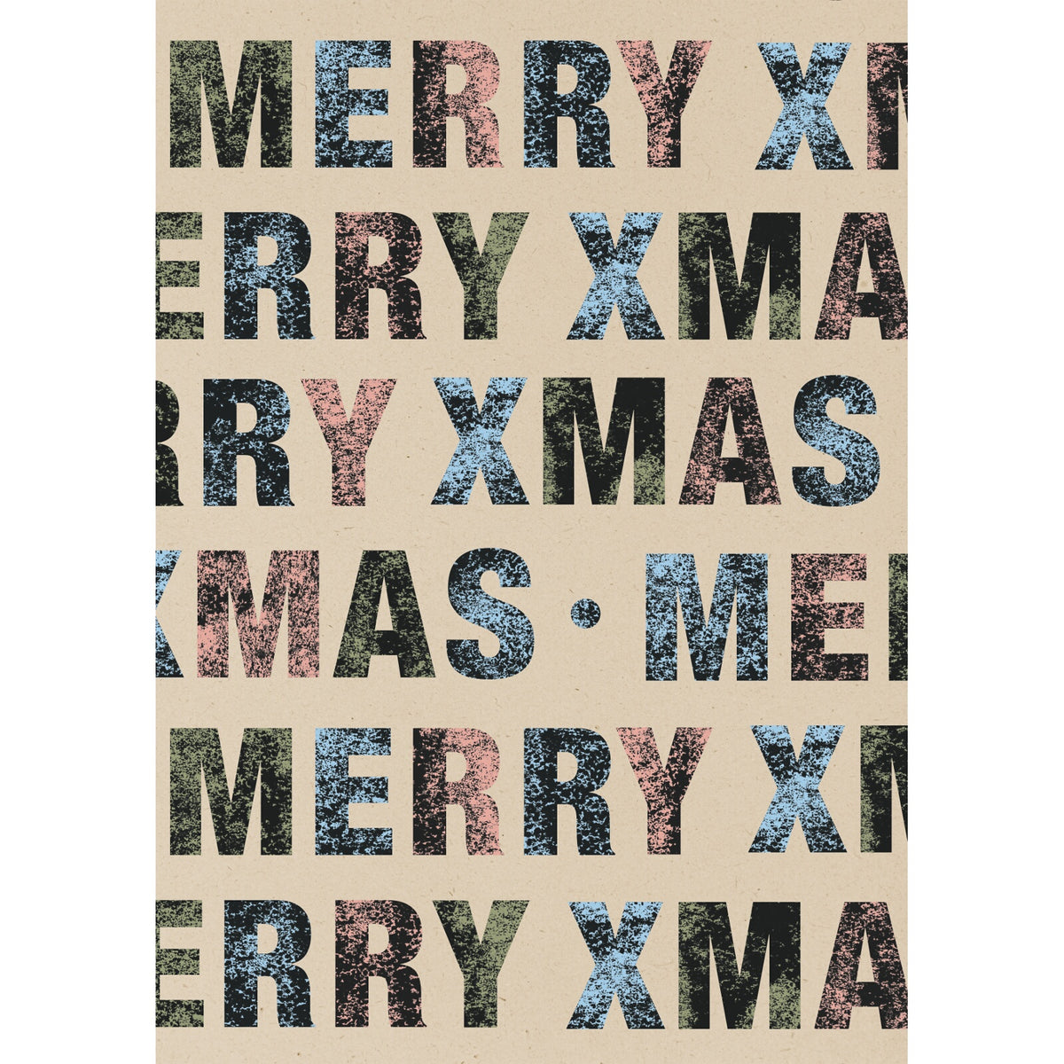 Tree Free Sugarcane Christmas Gift Wrapping Paper Roll 4m by penny black - Xmas Block design