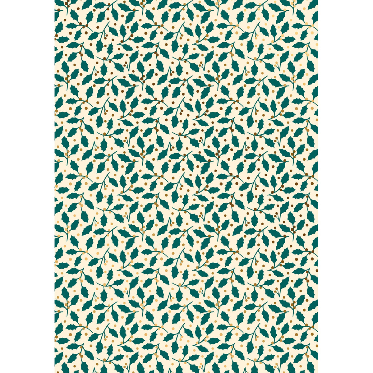 Festive Classics Christmas Gift Wrapping Paper Roll 4m - Holly Berry Hatty design by penny black