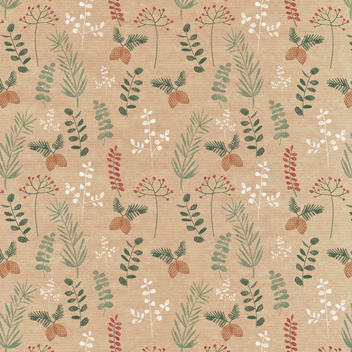 Traditional Kraft Christmas Gift Wrapping Paper Roll 4m By Penny Black