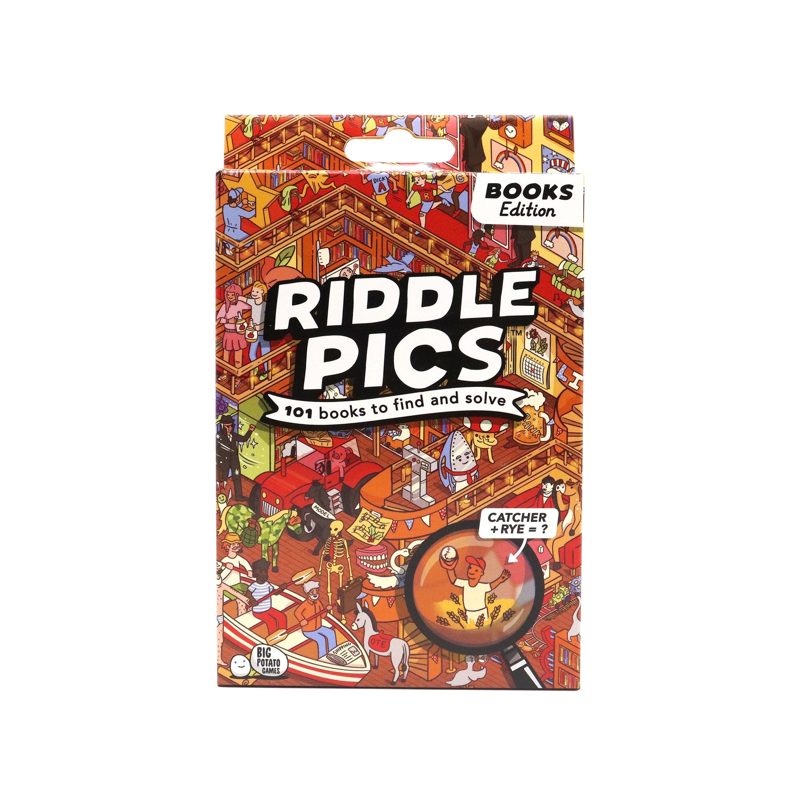 Riddle Pics - Books Edition Game showing in packaging by penny black