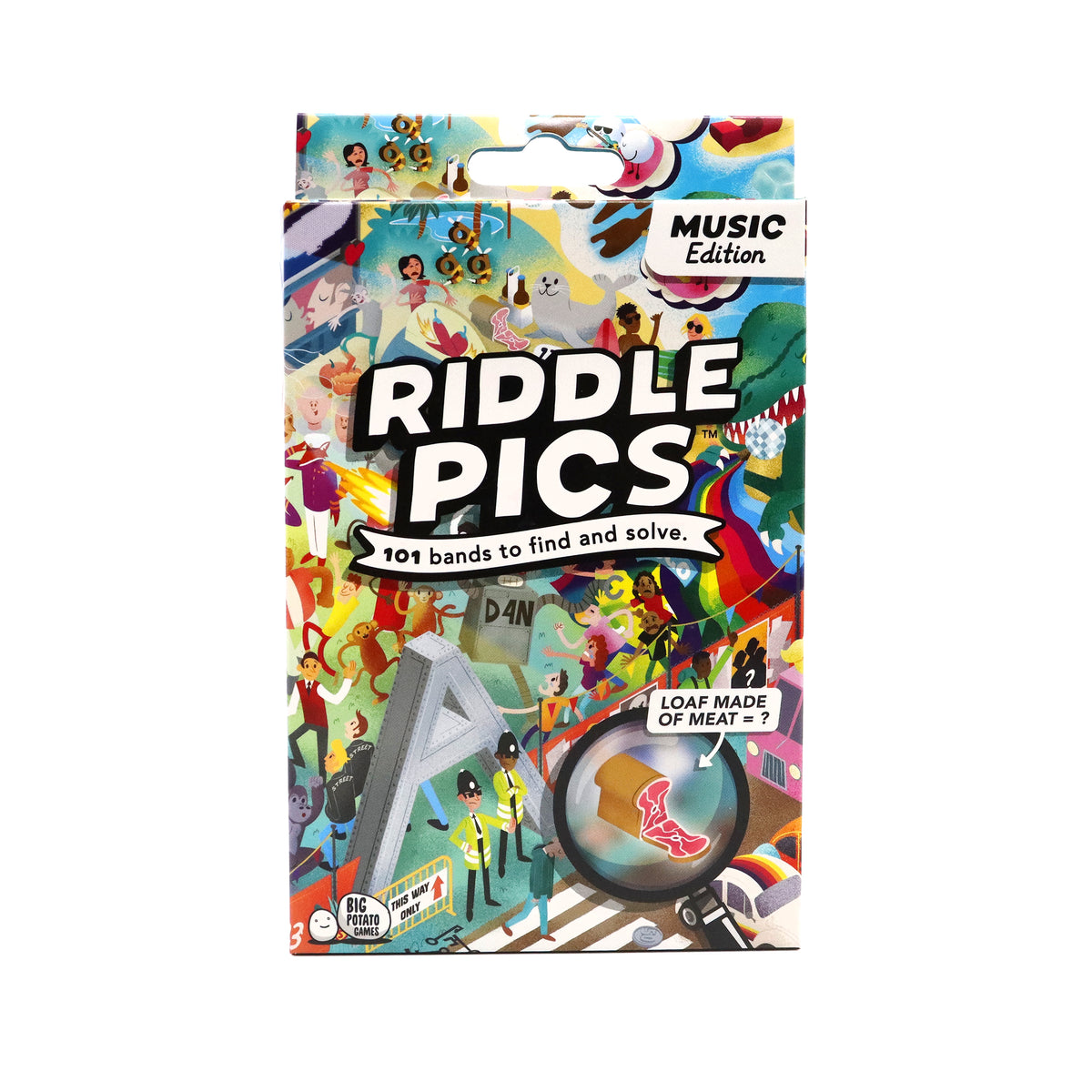 Riddle Pics - Music Edition Game showing in packaging at penny black