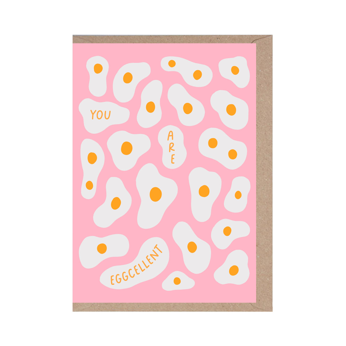 You Are Eggcellent Funny Valentine Card - penny black