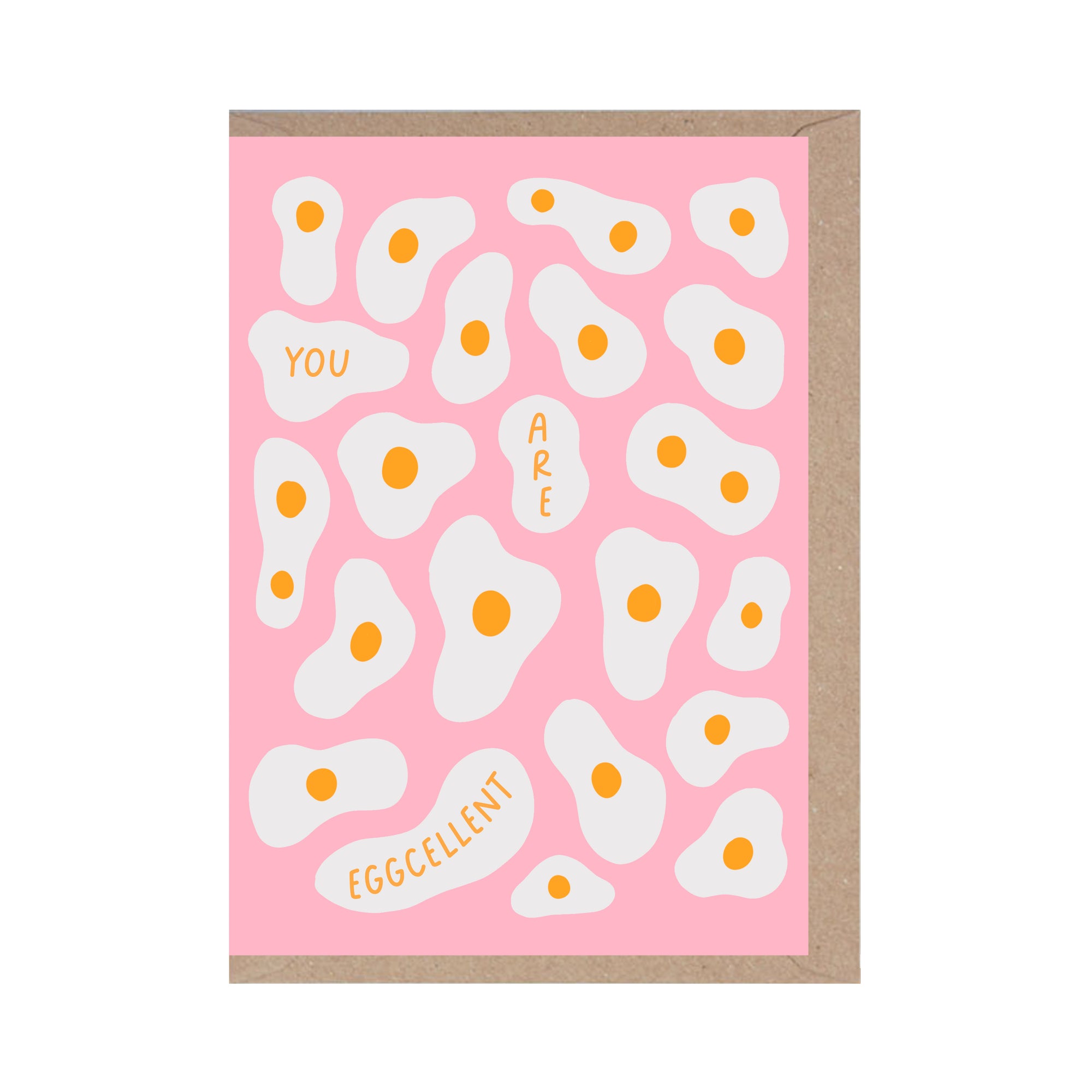 You Are Eggcellent Funny Valentine Card - penny black