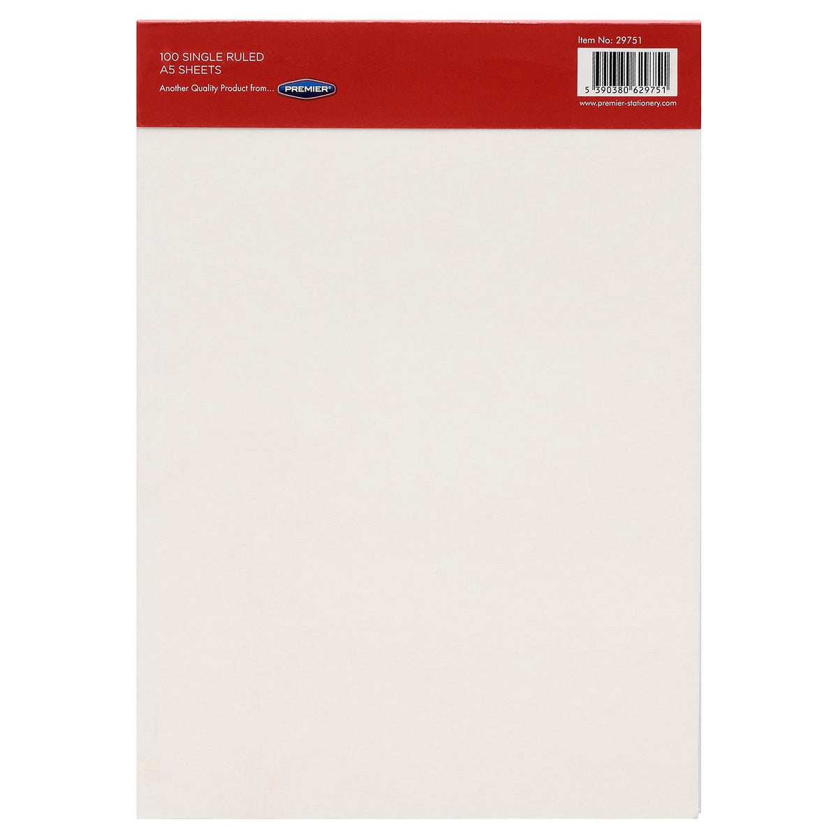 Brookland Bond A5 Writing Pad 100 Sheets - back image by penny black