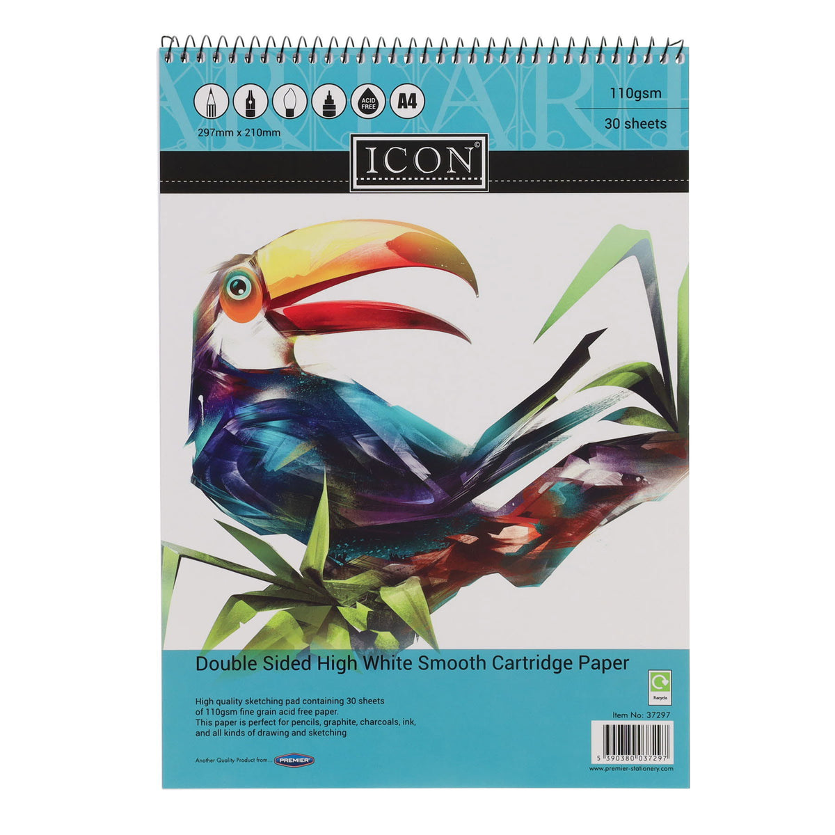 A4 Spiral Bound Sketch Pad