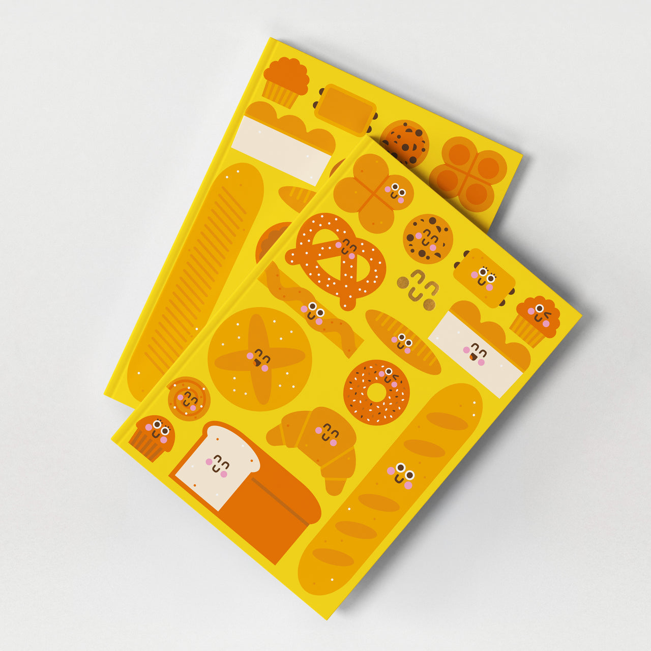 Cute Bread And Pastries A5 Notebook From Penny Black