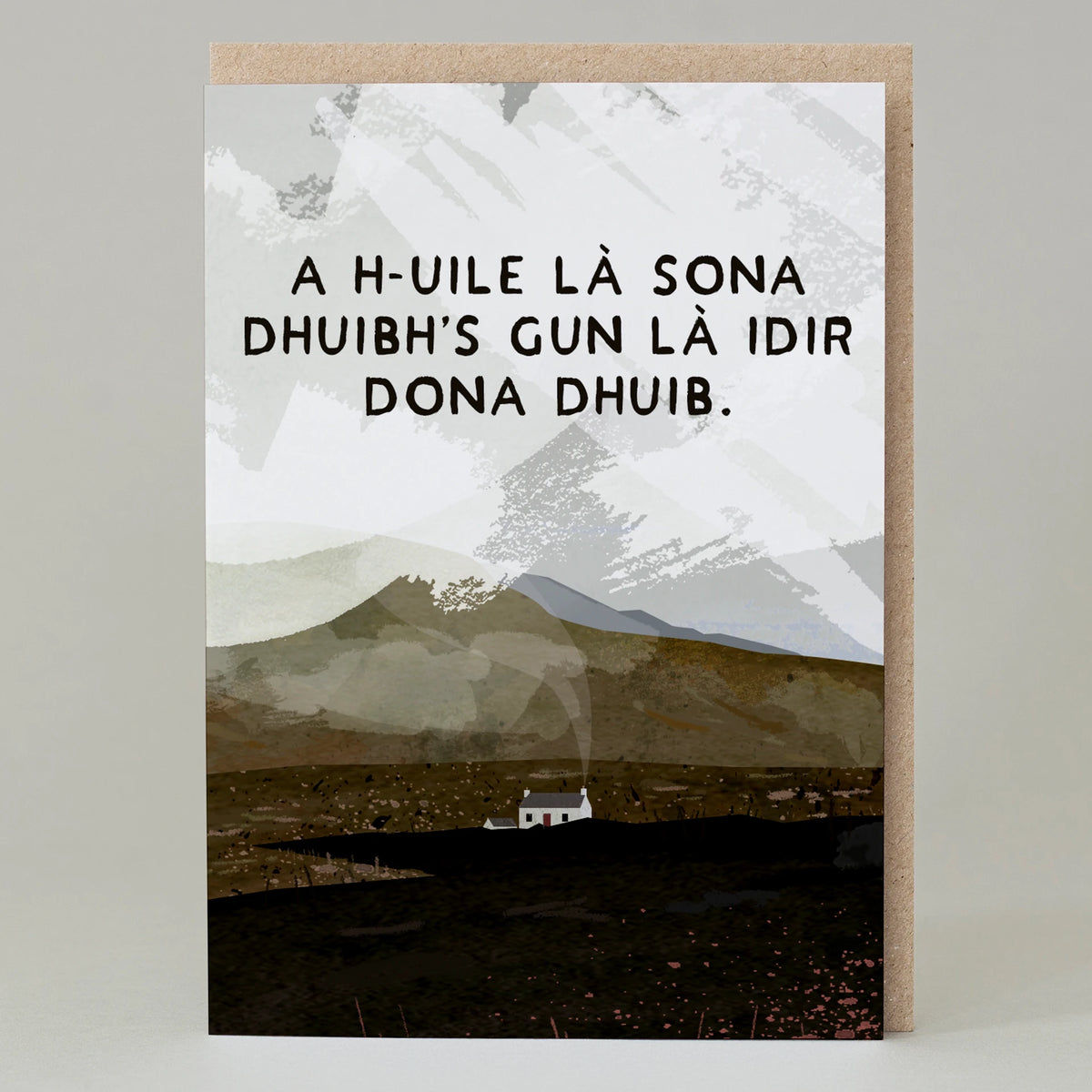 May All Your Days Be Happy Ones Gaelic Scottish Card By Penny Black