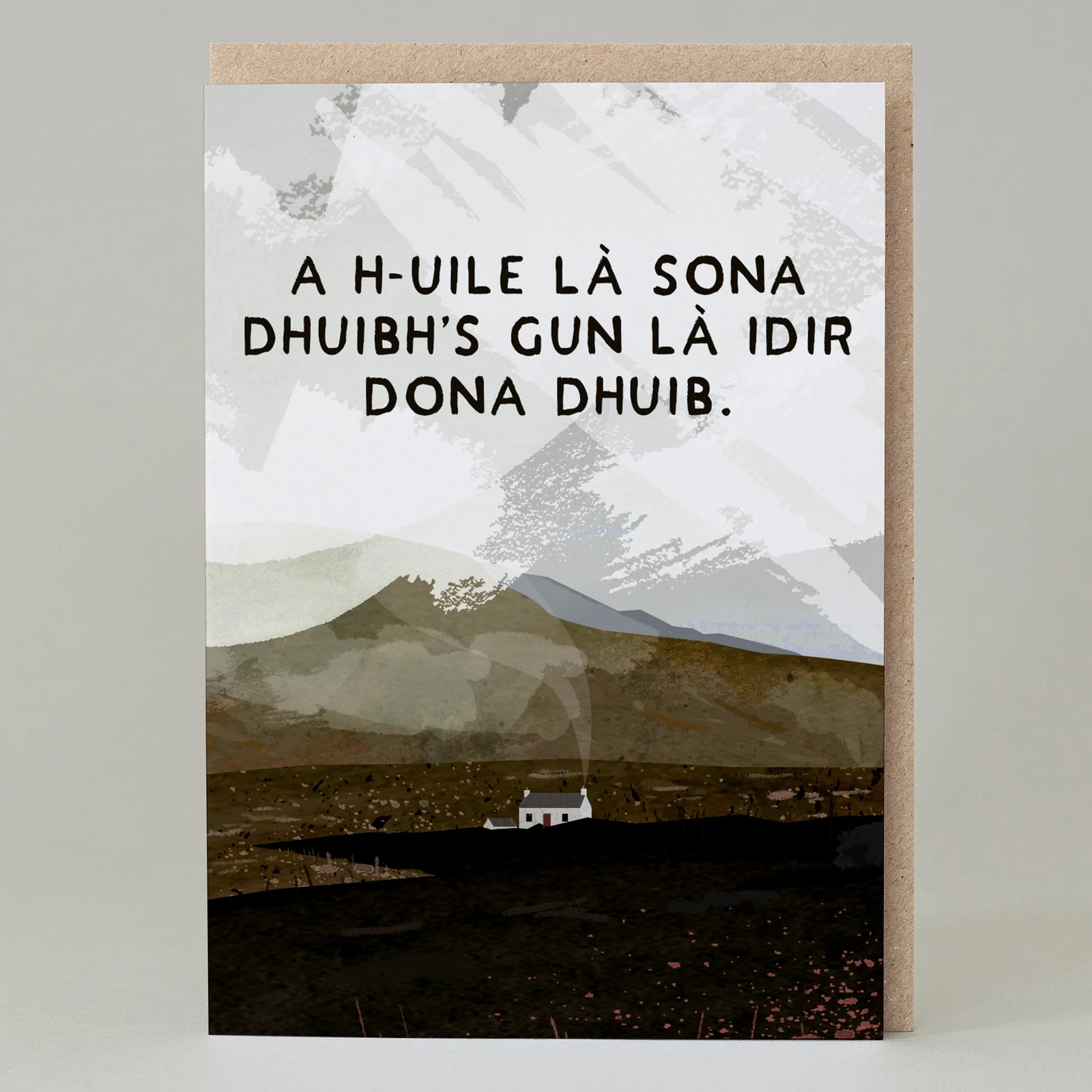 May All Your Days Be Happy Ones Gaelic Scottish Card By Penny Black