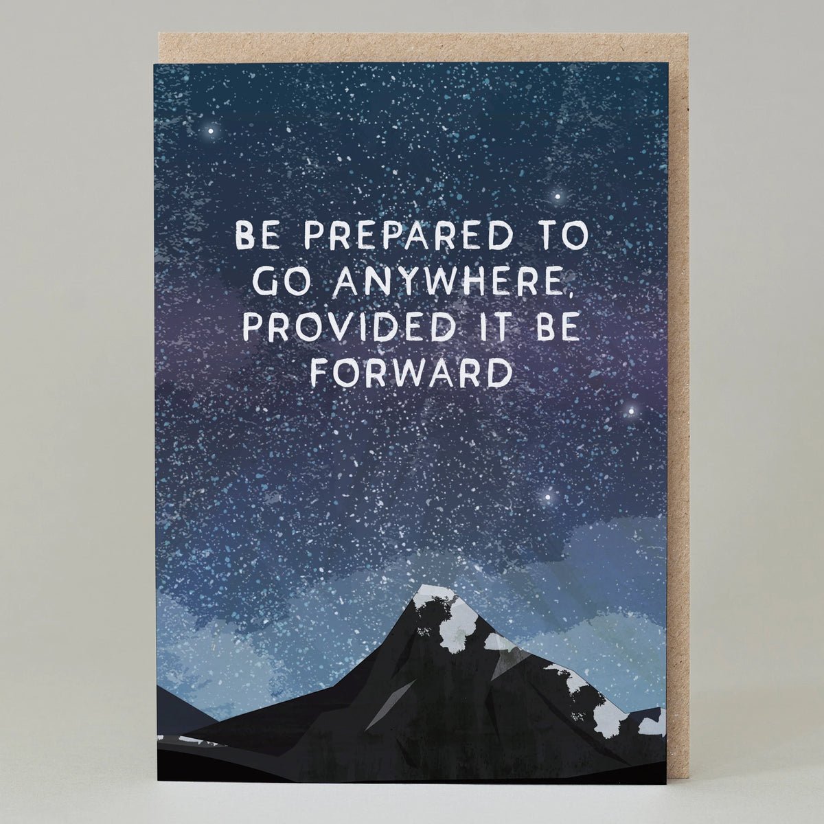 Go Anywhere Provided It Is Forward Scottish Card By Penny Black