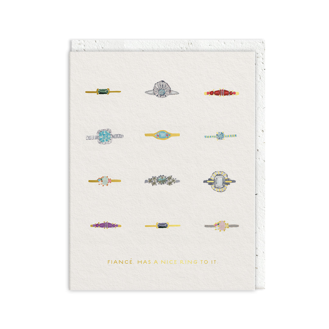 Fiance Has A Nice Ring To It Engagement Card By Penny Black