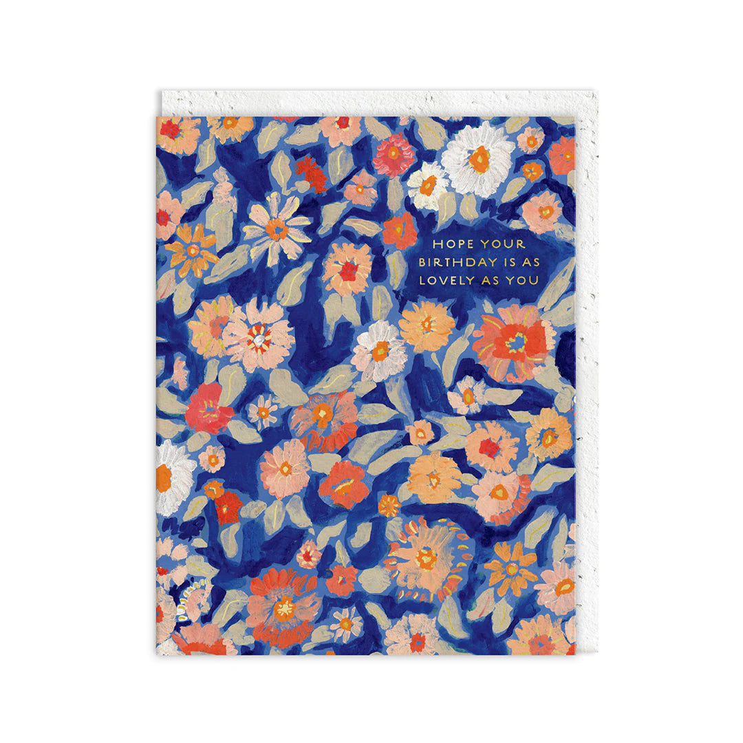 Lovely As You Blooms Plantable Birthday Card By Penny Black