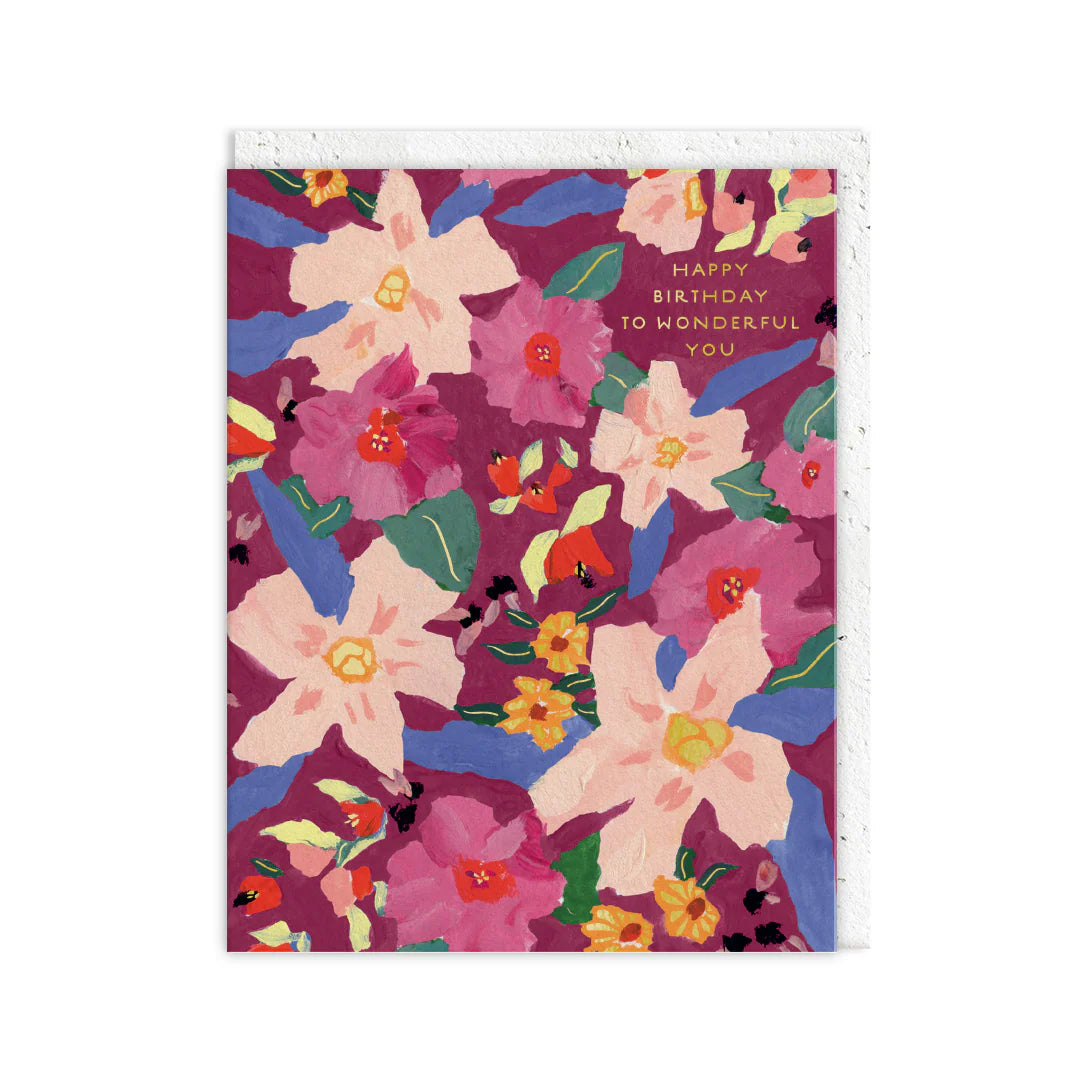 Wonderful You Blooms Plantable Birthday Card By Penny Black