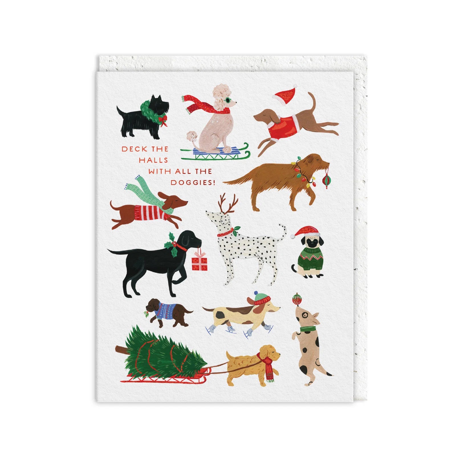 Deck The Halls With All The Doggies Plantable Christmas Card By Penny Black