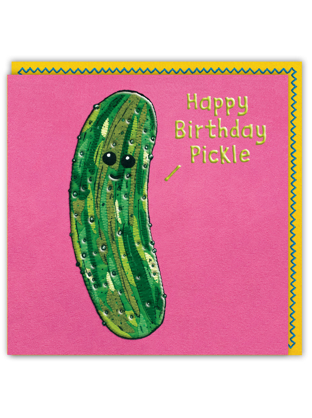Happy Birthday Pickle Embossed Card At Penny Black