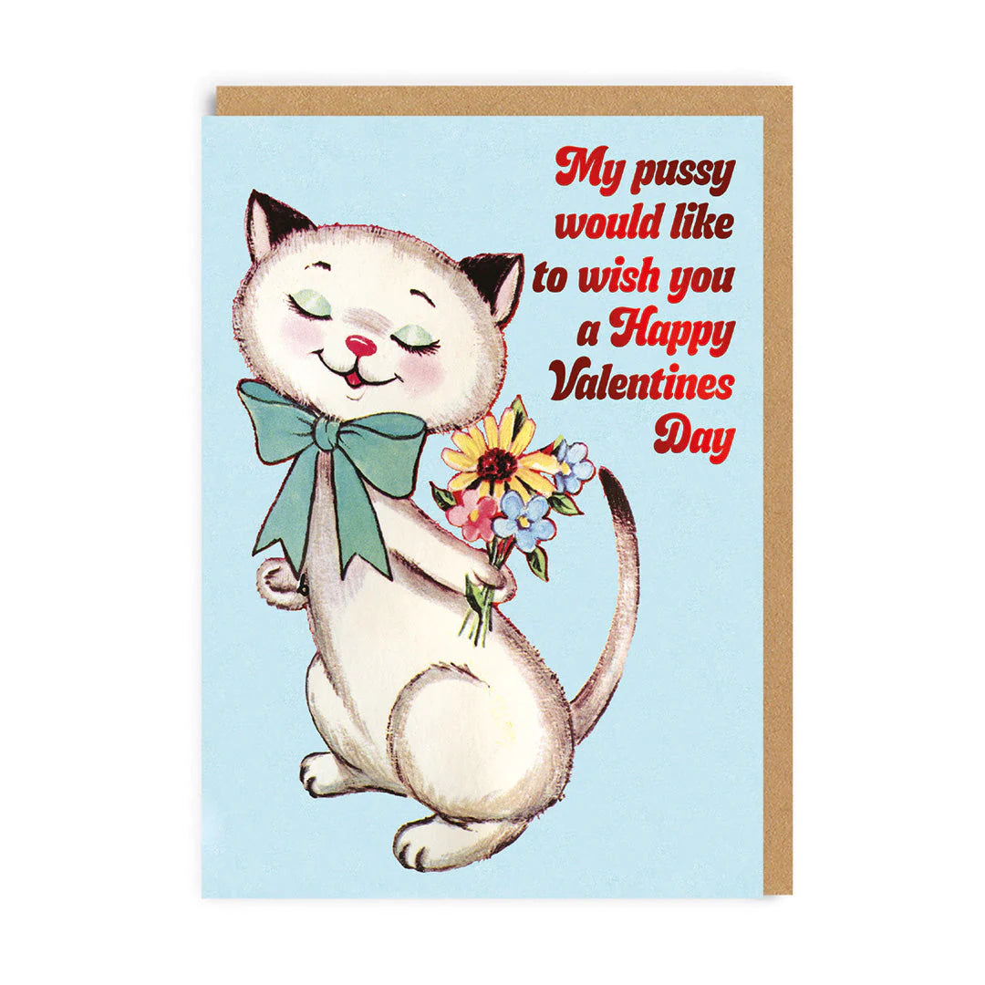 My Pussy Funny Valentine&#39;s Day Card by penny black