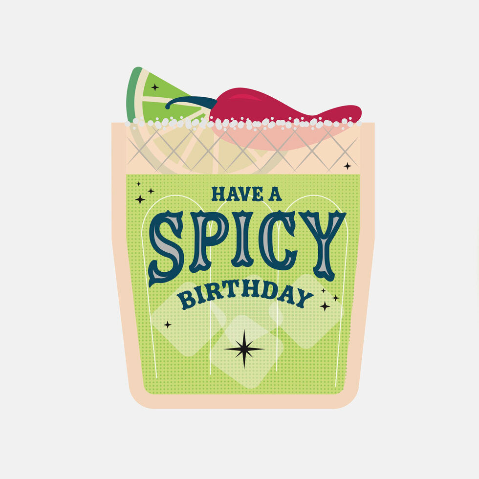 Spicy Margarita Birthday Die-Cut Mini Card By Penny Black