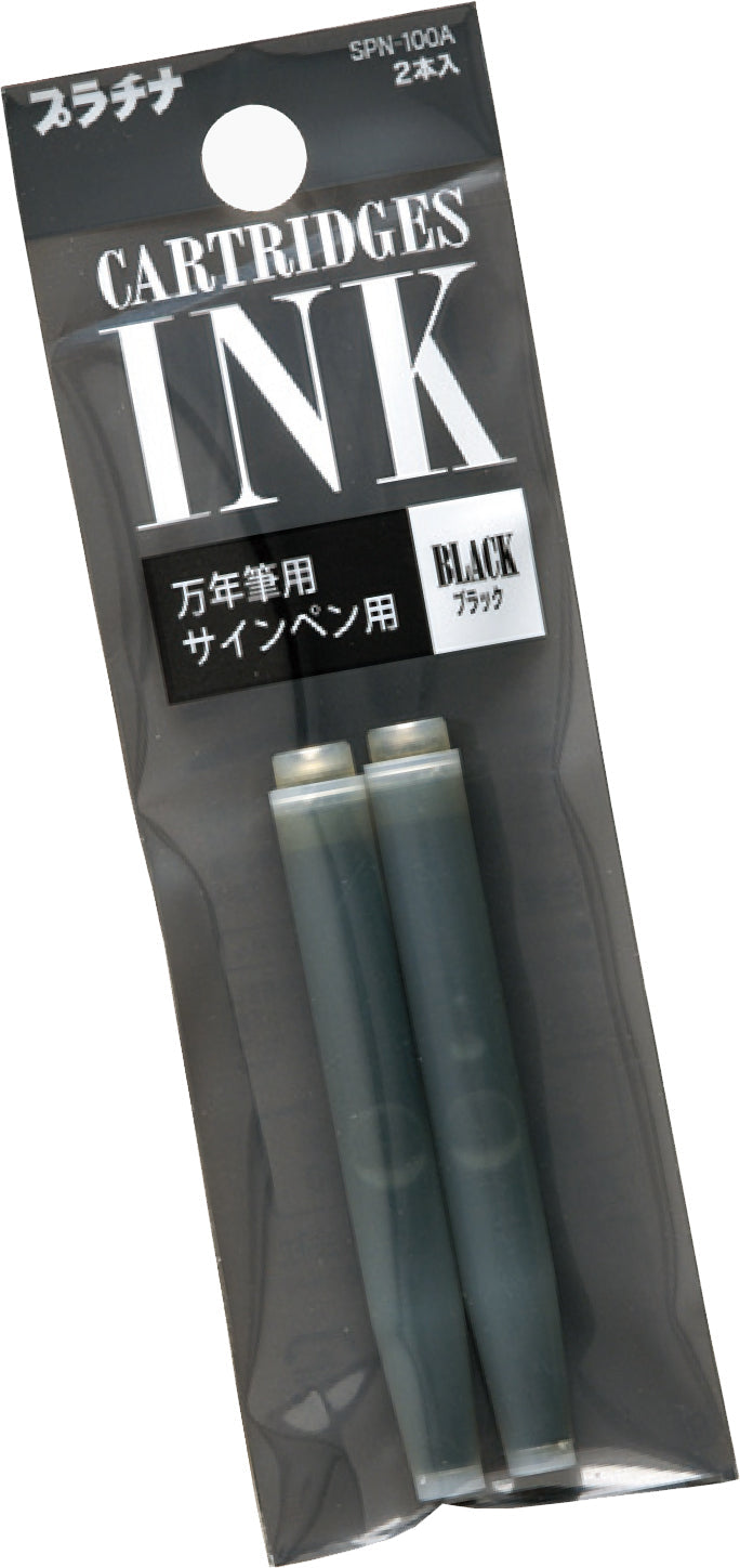 Platinum Pen Co Preppy Fountain Pen Cartridge Refill 2pk in black by penny black