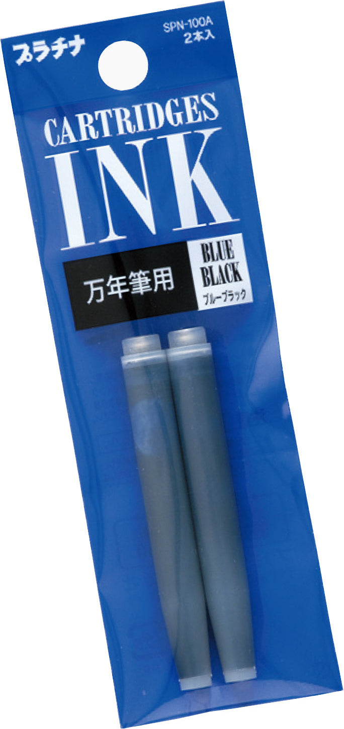 Platinum Pen Co Preppy Fountain Pen Cartridge Refill 2pk in blue/black by penny black