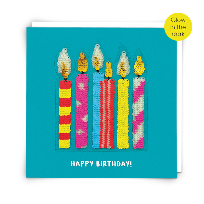 Sequin Candles Birthday Card at Penny Black