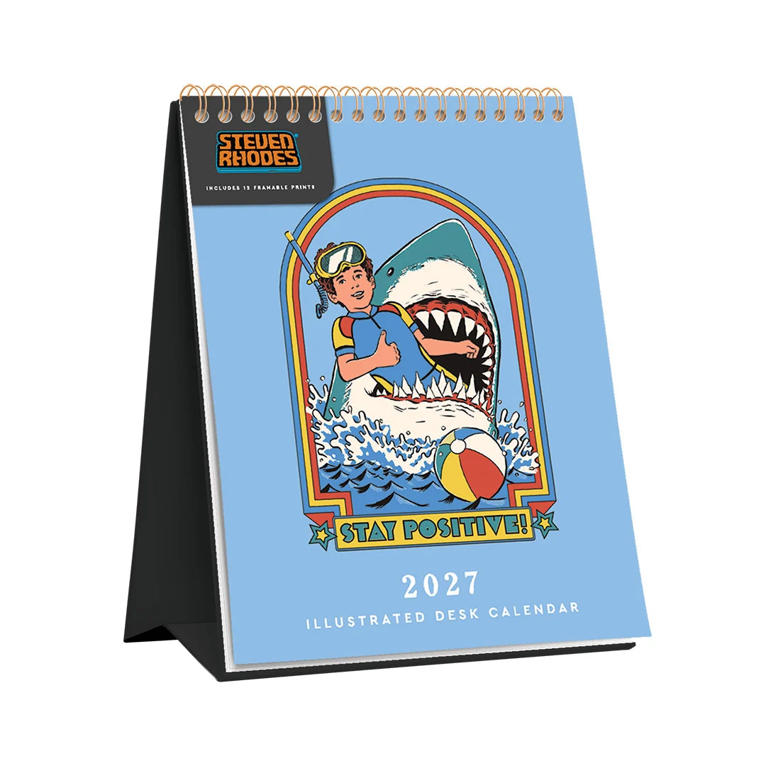 Steven Rhodes 2027 A5 Desk Calendar By Penny Black