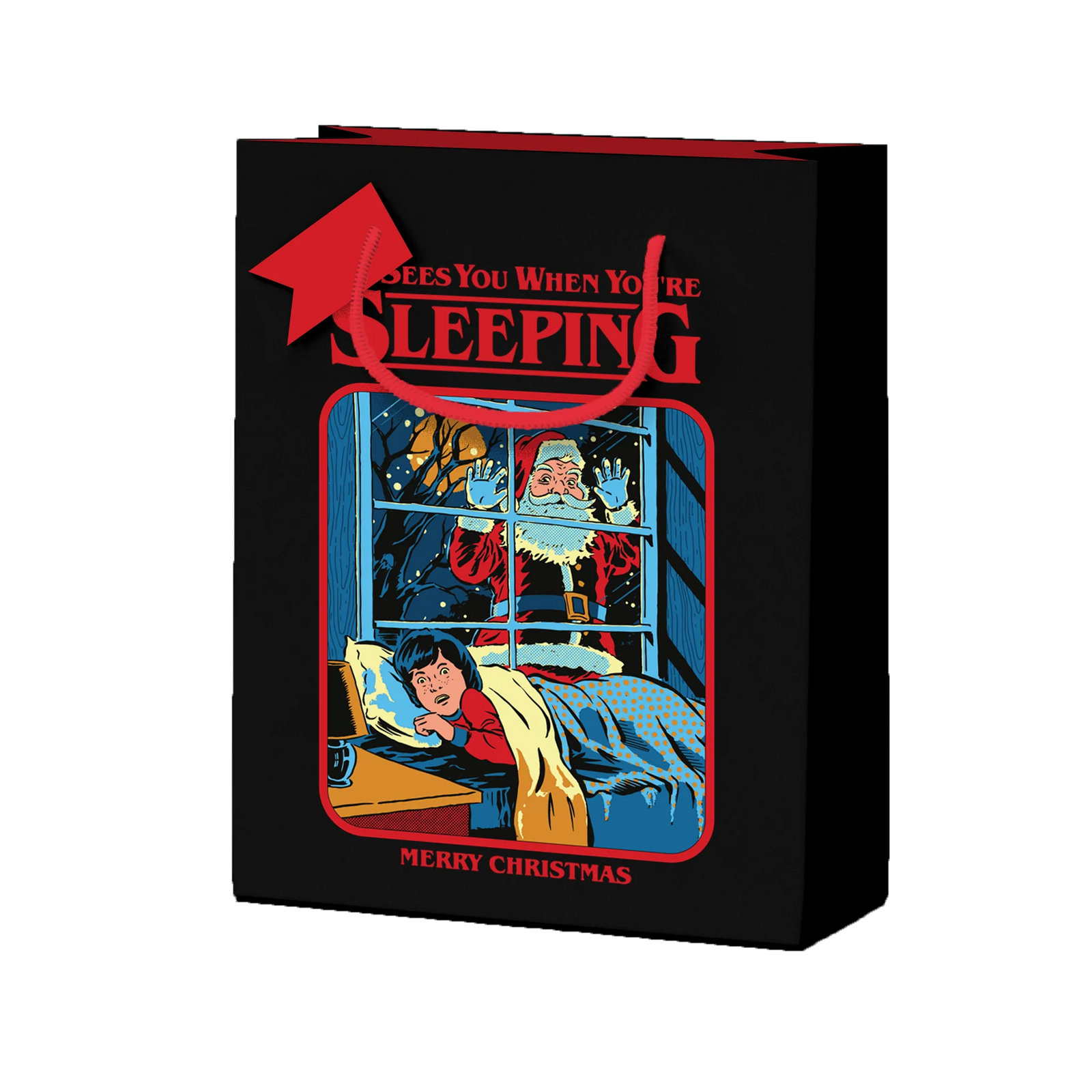 He Sees You When You're Sleeping Large Christmas Gift Bag from Penny Black