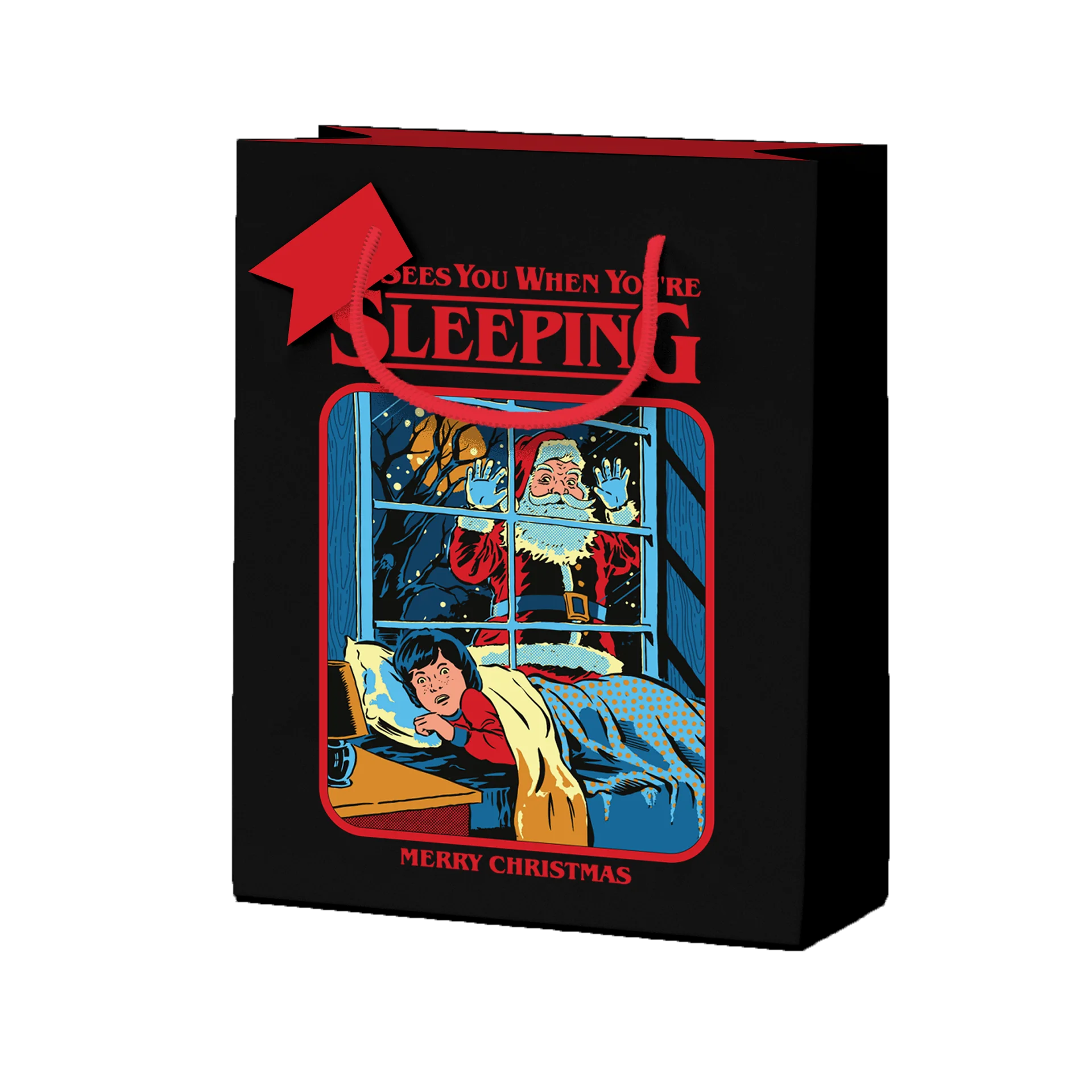 He Sees You When You're Sleeping Large Christmas Gift Bag from Penny Black
