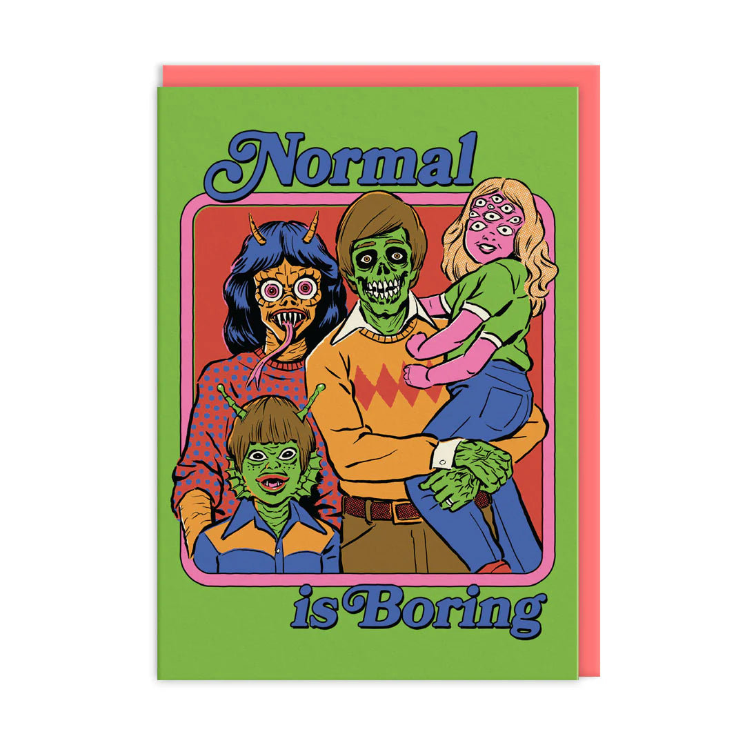 Normal Is Boring Funny Card By Penny Black