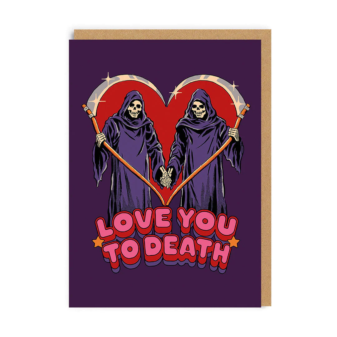 Love You To Death Steven Rhodes Valentine Card by penny black
