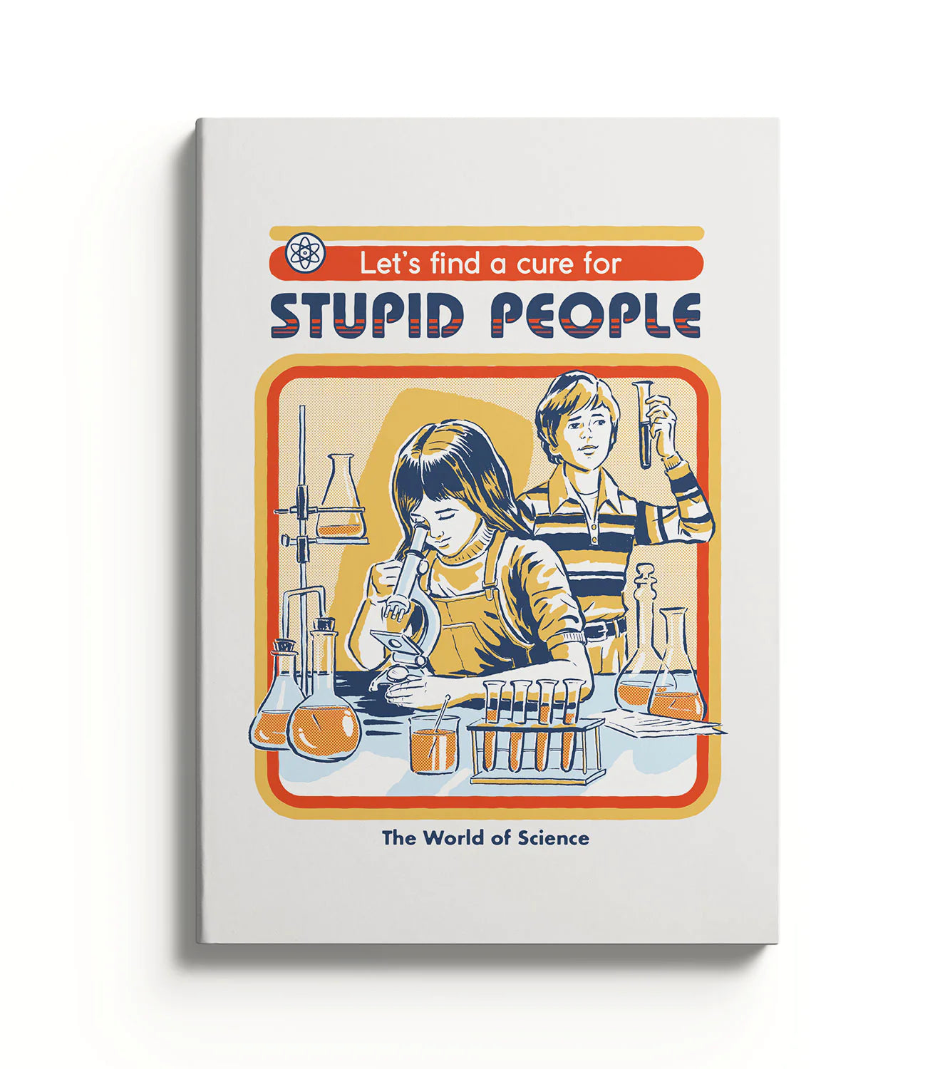 Cure For Stupid People Steven Rhodes A5 Lined Notebook by penny black