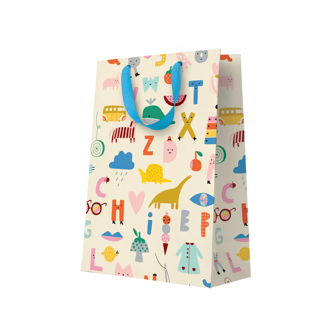 Cute Alphabet Large Gift Bag By Penny Black