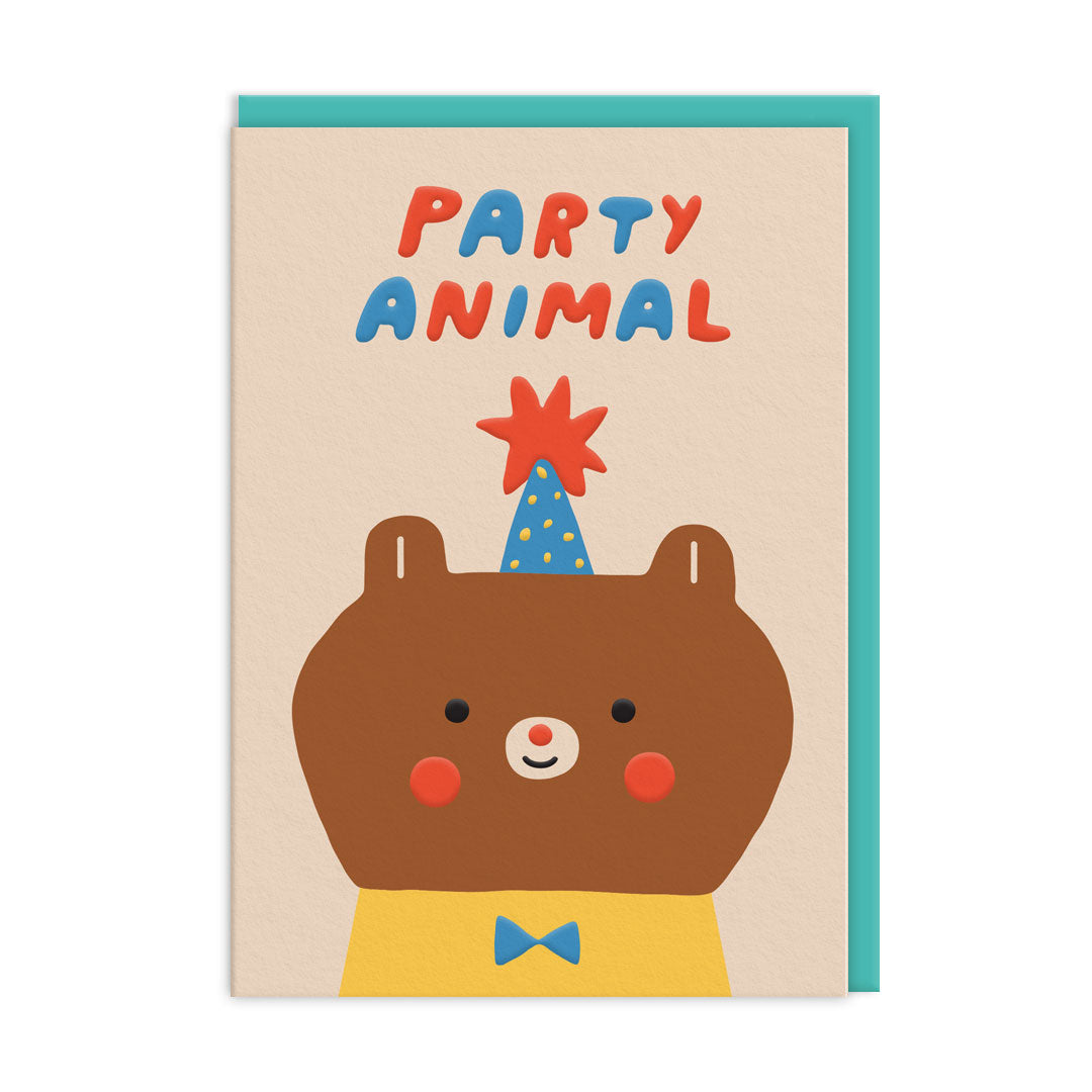 Bear Party Animal Birthday Card By Penny Black