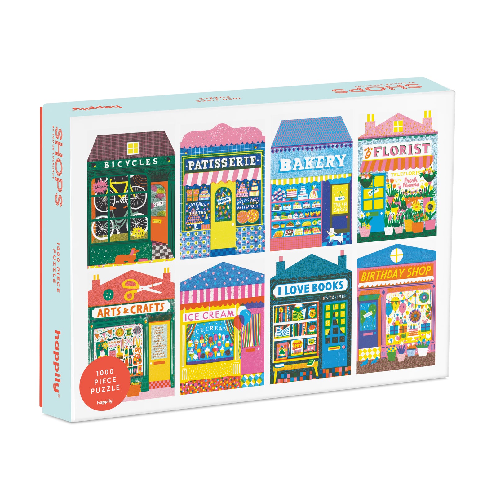 Shops Jigsaw Puzzle 1000 Pcs by happily puzzles showing outer packaging at penny black