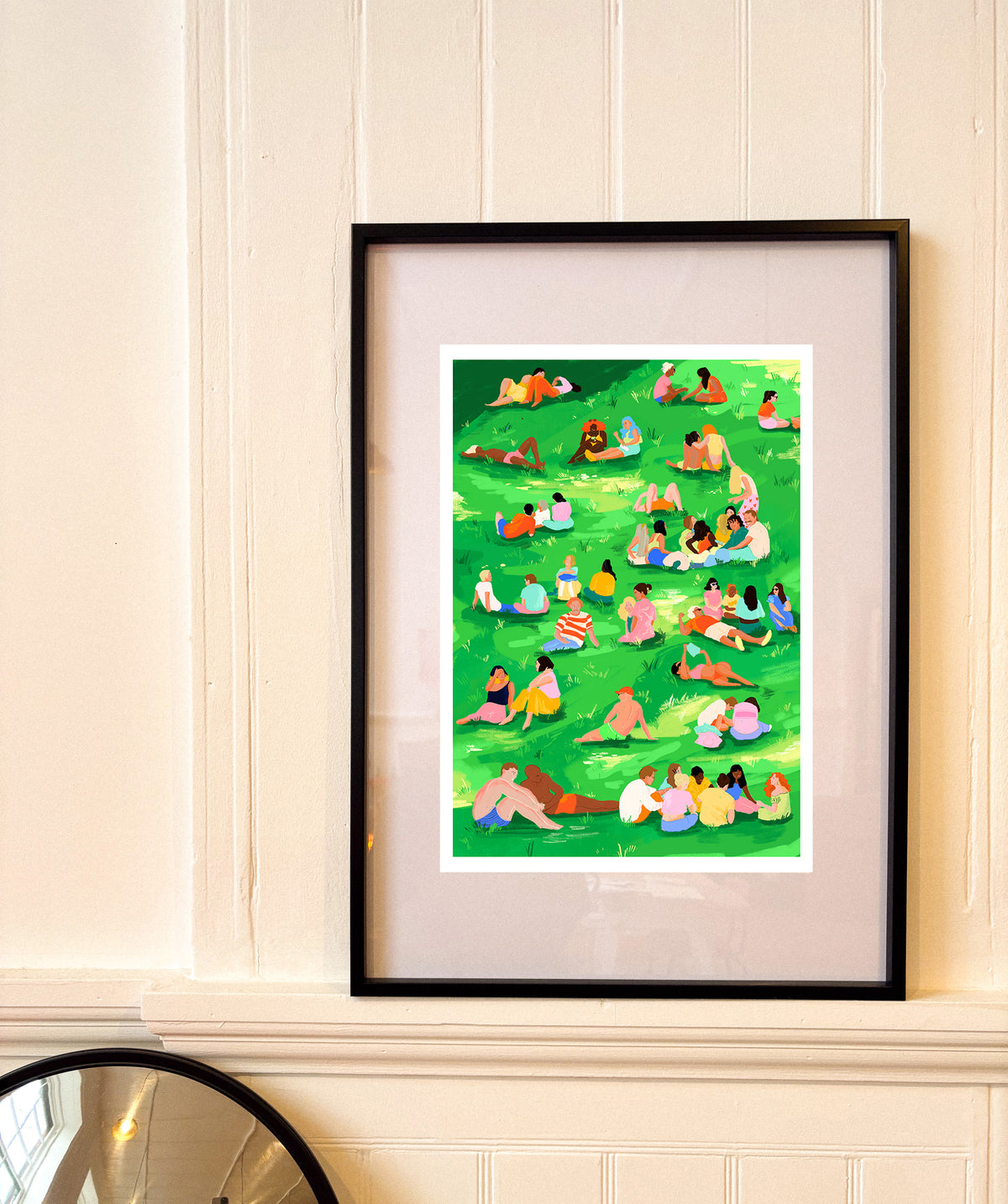 Glasgow Park Illustrated A4 Art Print