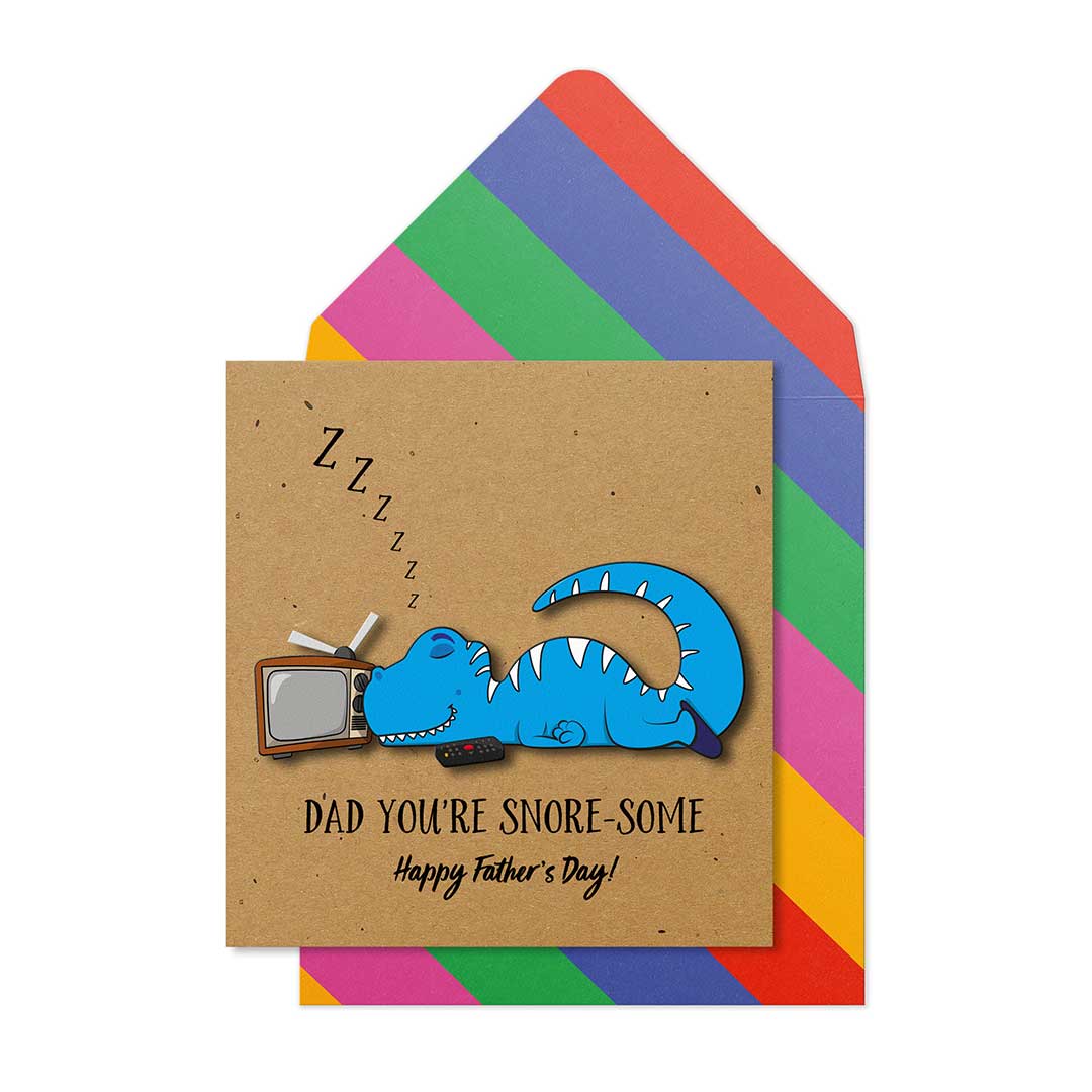Dad You&#39;re Snore-Some 3D Father&#39;s Day Card by penny black