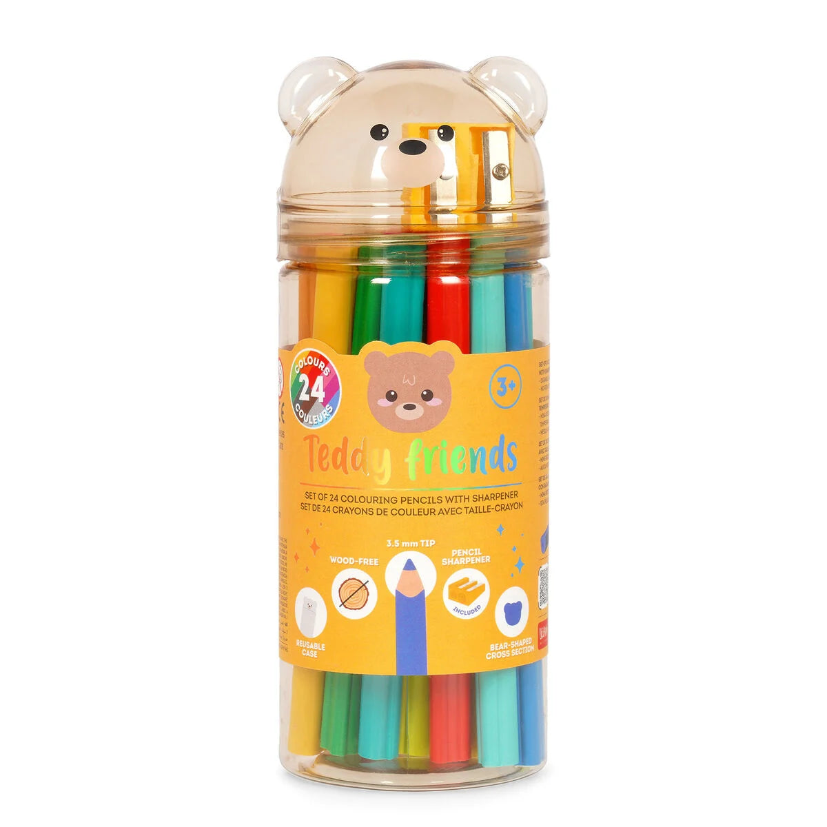 Teddy Friends Colouring Pencils 24 Pk By Penny Black