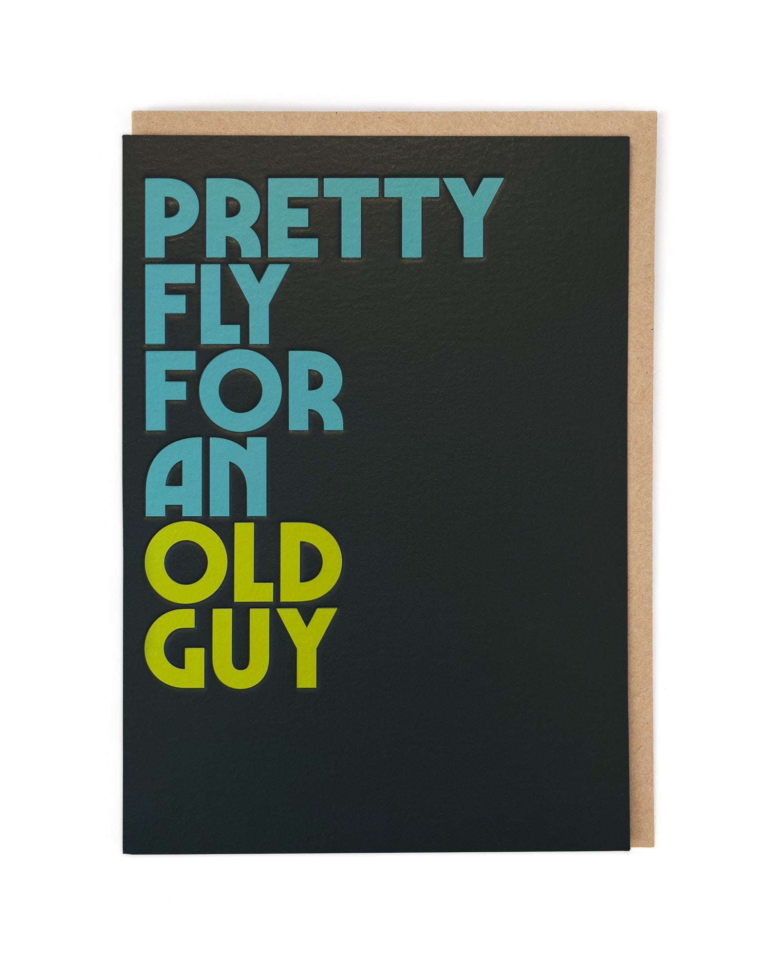 Pretty Fly for an Old Guy Funny Music Birthday Card by penny black