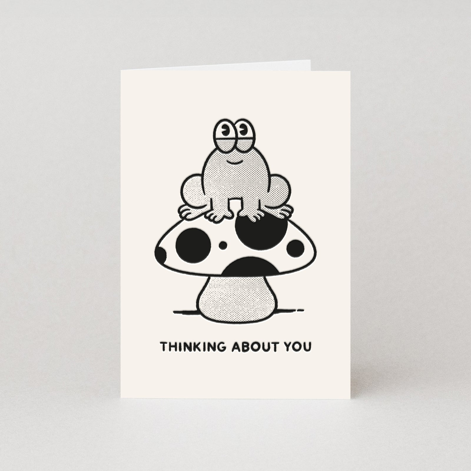 Frog On Toadstool Thinking About You Card By Penny Black