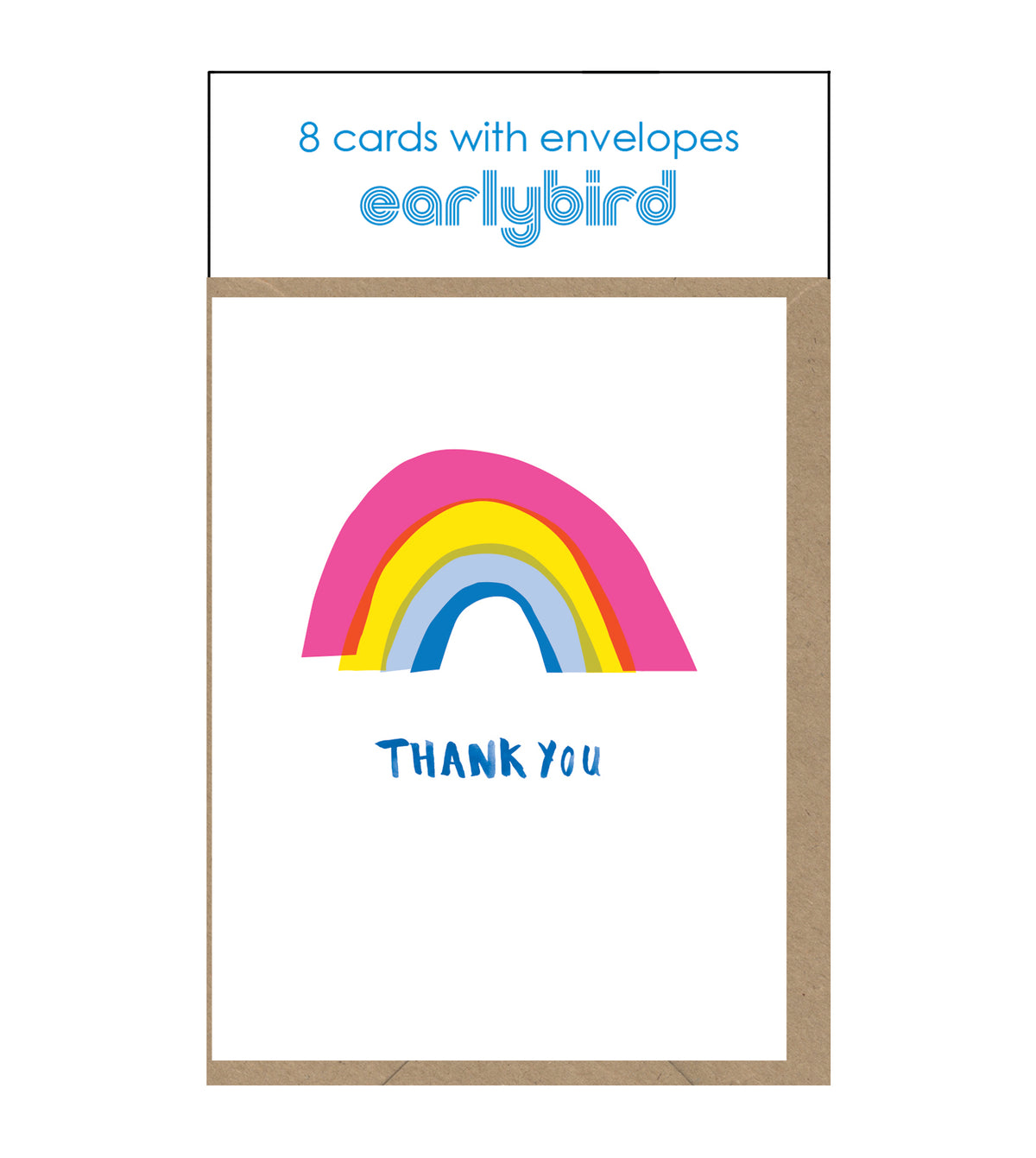 Little Rainbow Thank You Cards Pack Of 8 By Penny Black