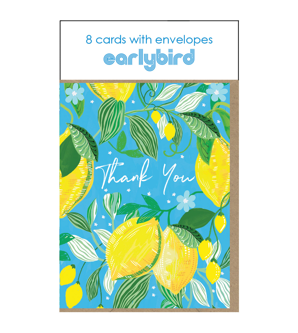 Summer Lemons Thank You Cards Pack Of 8 By Penny Black