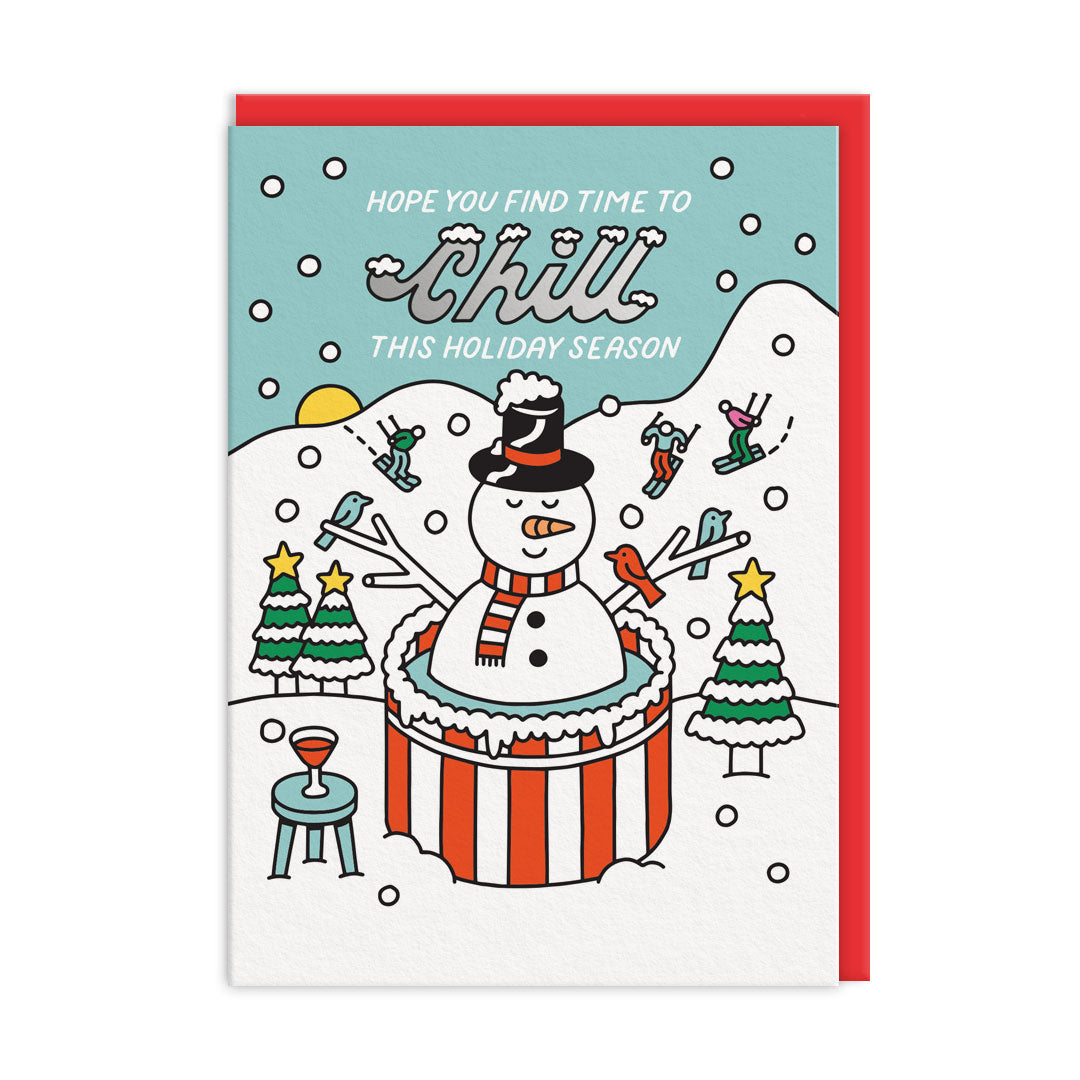 Find Time To Chill This Christmas Card By Penny Black