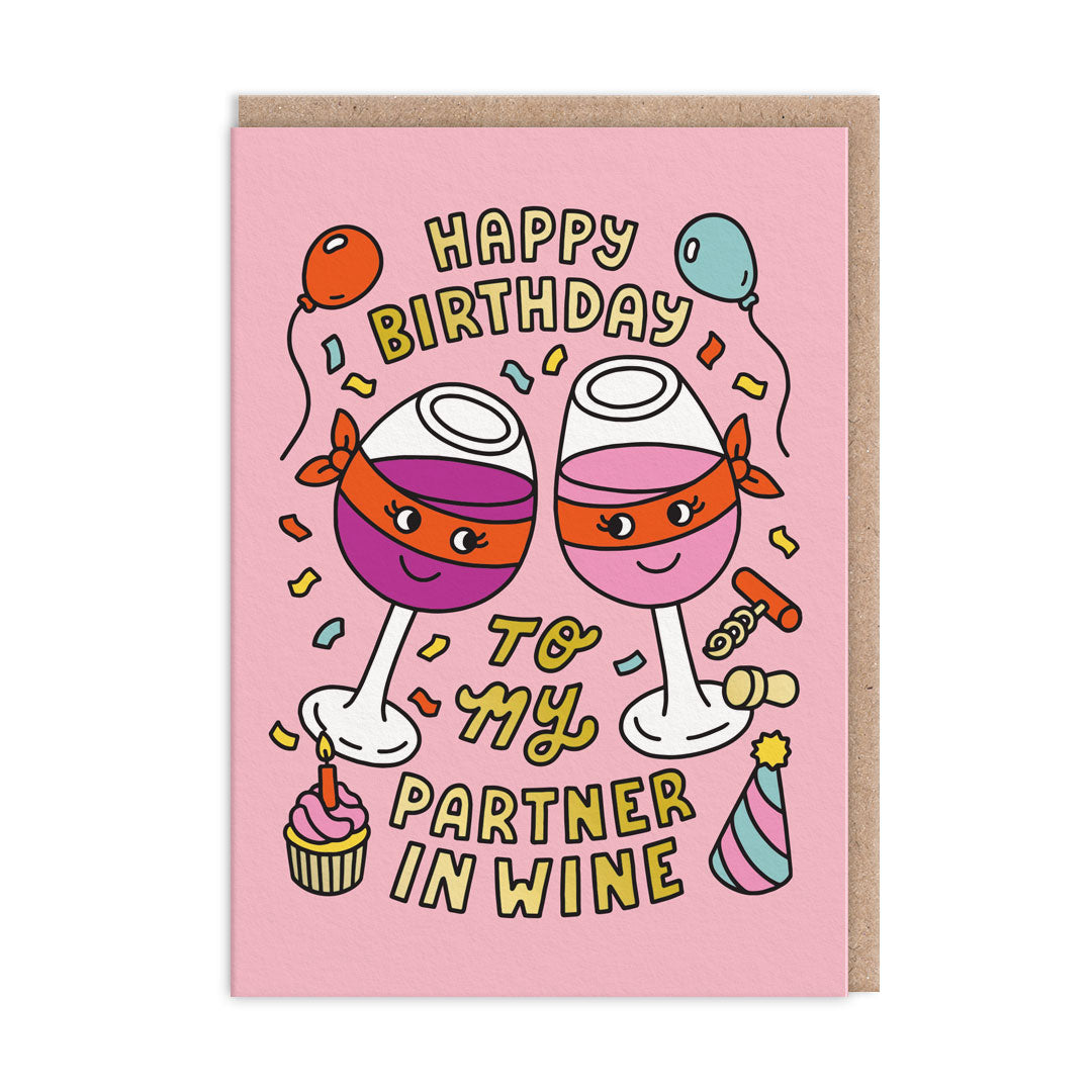 Partner In Wine Birthday Card By Penny Black