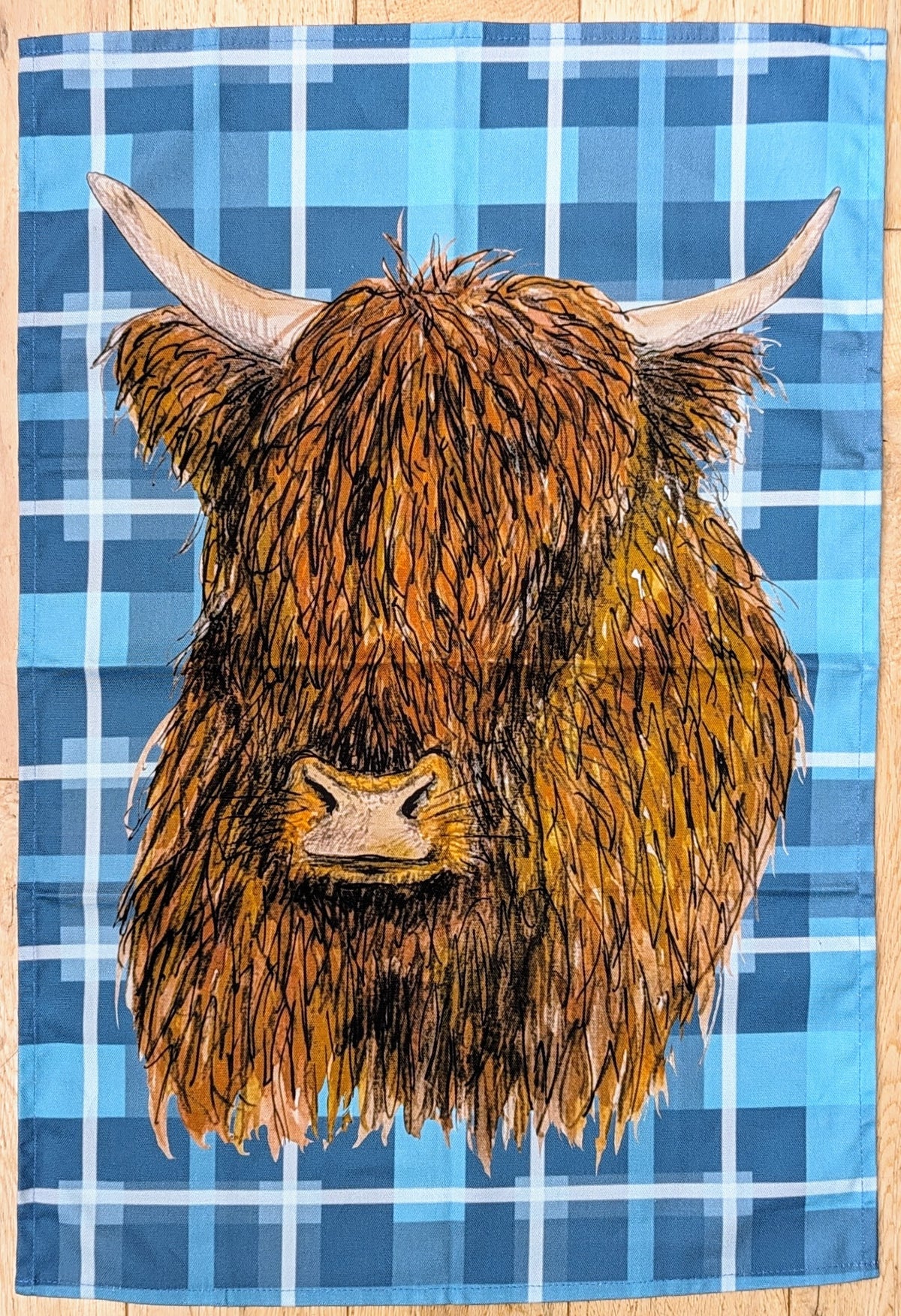 Tartan Highland Coo Fridge Magnet By Penny Black