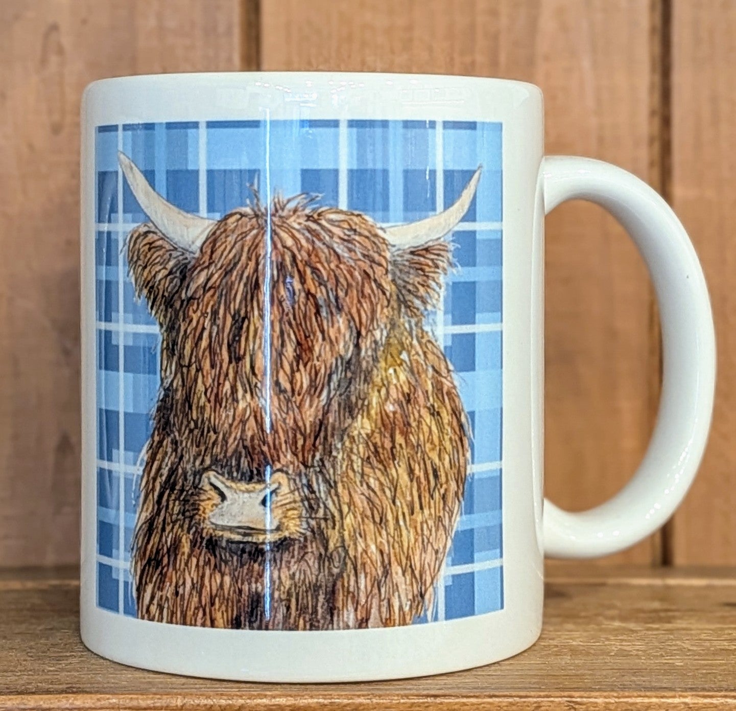 Tartan Highland Coo Mug By Penny Black